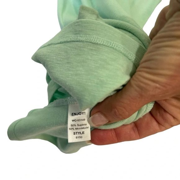 Michael Stars Women’s Classic Racerback Tank in Light Blue OS - Picture 3 of 5